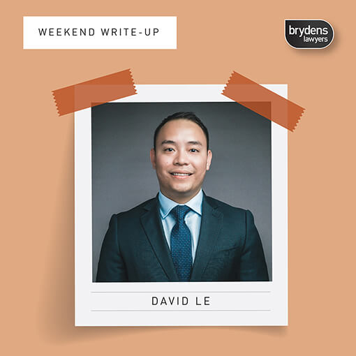 Weekend Write Up David Le
