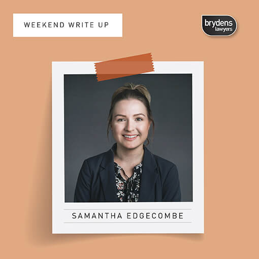 Weekend Write Up Samantha Edgecombe